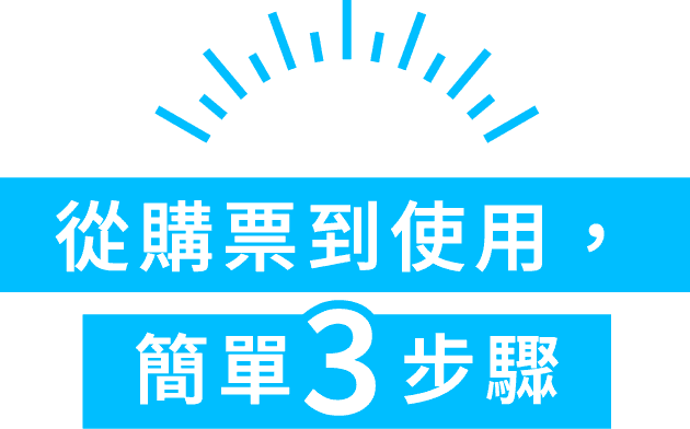 購入からご利用まで 簡単3ステップ